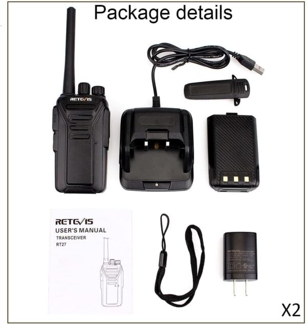 Retevis RT27 Walkie Talkies for Adults - Image 2