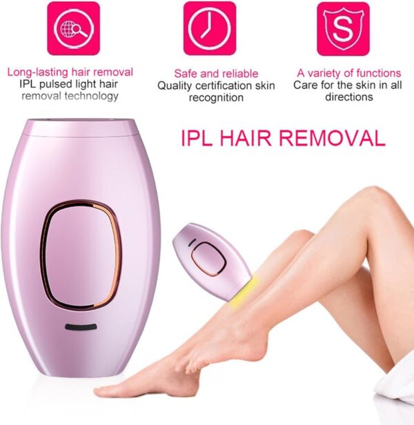 Home Laser Hair Removal Handset - Pink, Professional IPL Device - Image 2