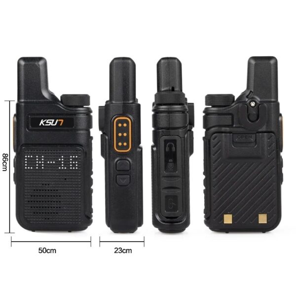 KSUN walkie talkie X-M6 Mini 2 Way Radio (Without Box) - Image 7