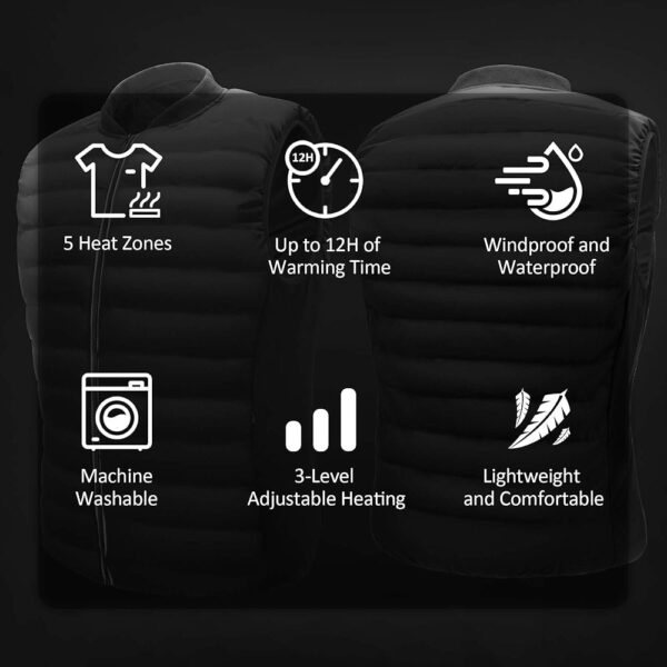 Lifebee Electric Heated Vest – USB Fleece Jacket - Image 7