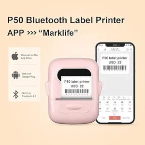 Portable Bluetooth Label Printer