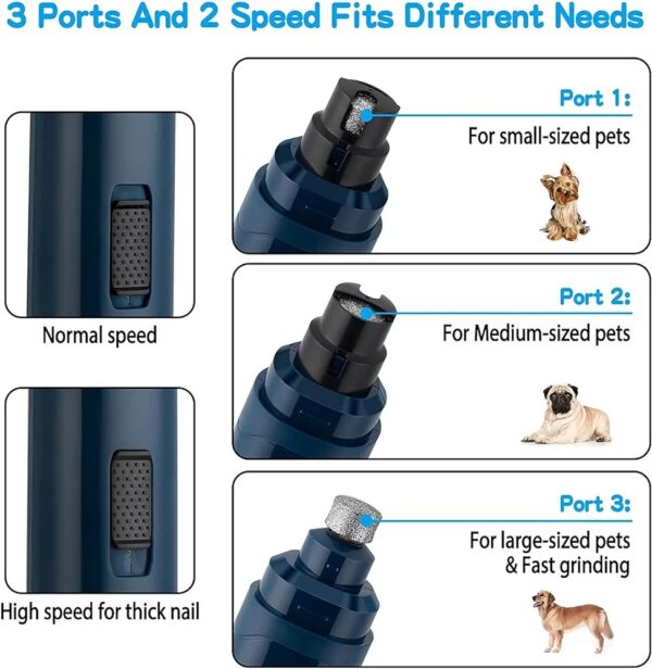 Electric Pet Nail Grinder Casfuy - Rechargeable - Image 2