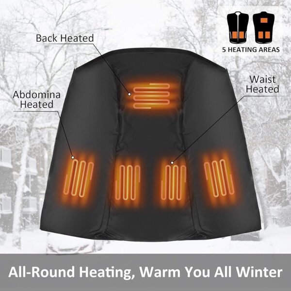 Lifebee Electric Heated Vest – USB Fleece Jacket - Image 8