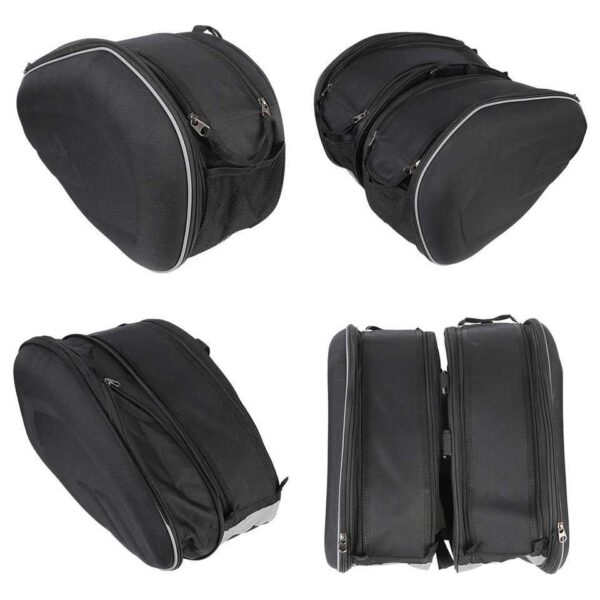 Motorcycle Saddlebag Side Storage Pouch Travel Luggage - Image 5