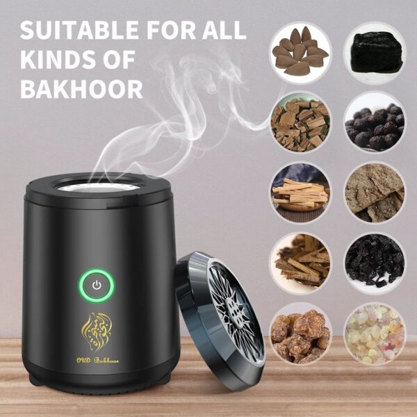 Aroma Diffuser, Arab bakhoor Muslim Incense Holder for Car and Home - Image 4