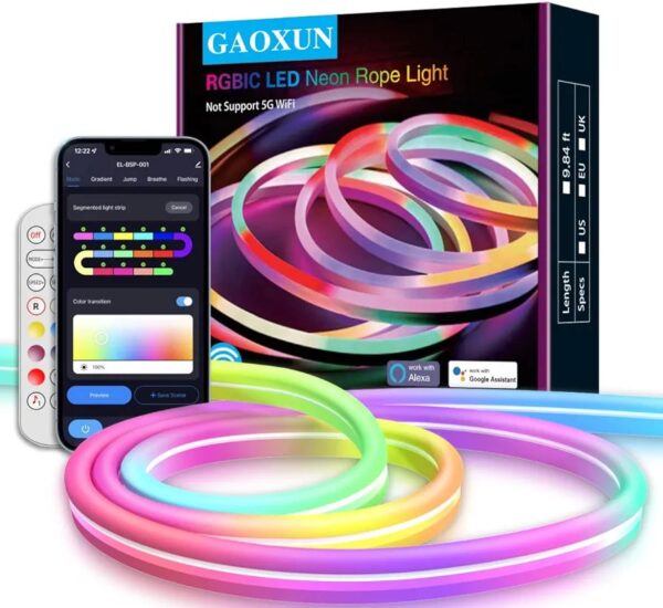 Gaoxun Neon Rope Lights 3M