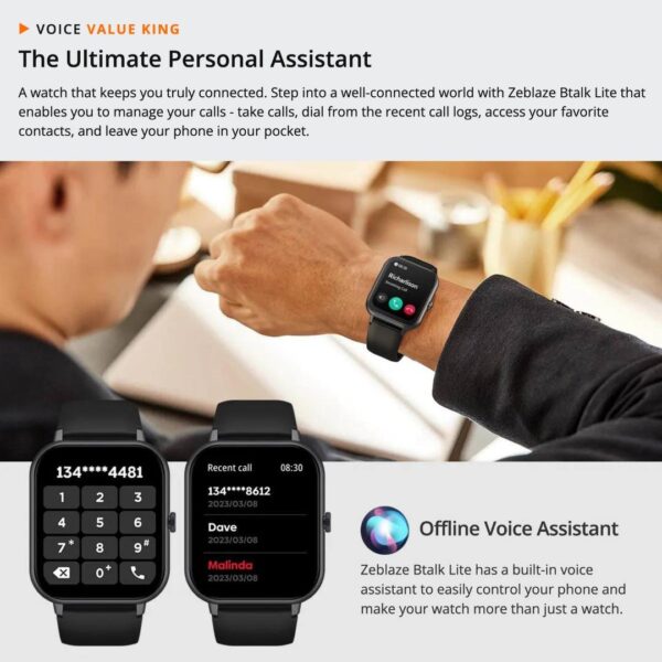 Zeblaze BTalk Lite Calling Smartwatch With Offline Voice Assistant - Image 3