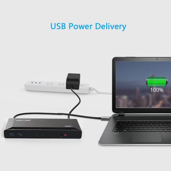 WAVLINK Universal USB C Laptop Docking Station Dual Monitors 5K/4K@60Hz with 65W Host Charging for Thunderbolt 4/3, USB-C Windows, Mac, Chrome, Ubuntu 20.04,22.04(2HDMI, 2DP, 6USB 3.0, 1Gbps Ethernet - Image 5