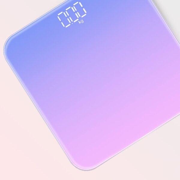 Recchargeable Body Fat Scale Digital Bathroom USB Weight Scale Tempered Glass Weighing Scale Capacity 180kg - Image 2