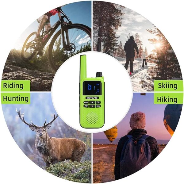 Retevis RA619 Walkie Talkie, Bluetooth, Vibration Alert, 1400mAh Rechargeable Battery, One-Key Pairing, SOS, Cycling, Hiking, Event 2 Way Radio - Image 5