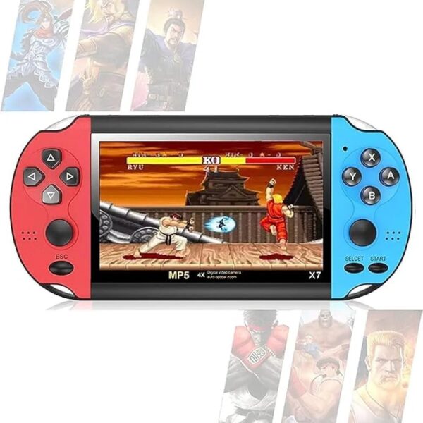 X7 Handheld Game Player 4.3in Screen 8G 10000 Games Support Mp4 HD Musics Videos Images 