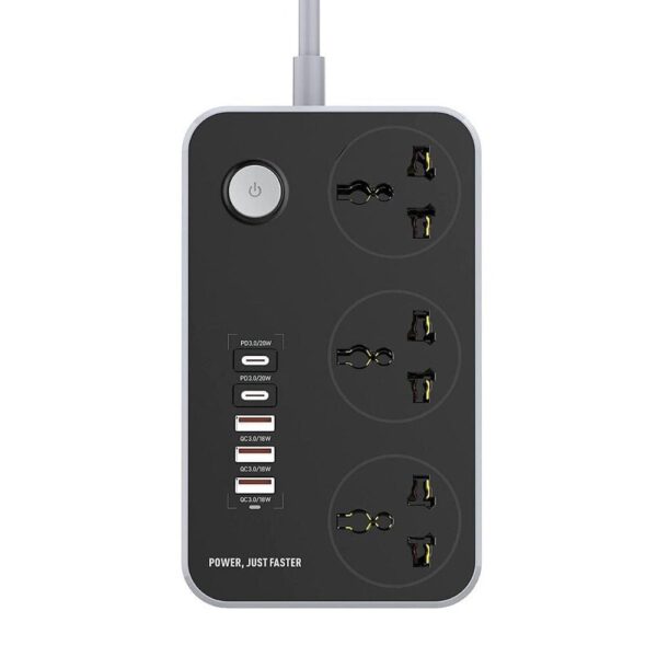 TechnoEdge Power Extension Board with 3 USB Ports and 2 Type-C Power Sockets - Image 2