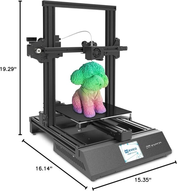 XVICO 3D Printer with Heated Bed for Home Use 2.8" Touch Screen Filament Sensor Open Source Marlin2.0 Semi-Assemble DIY 3D Printer Kit 220x220x250mm XVICO X3S - Image 2