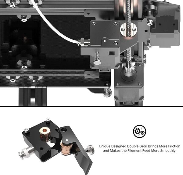 XVICO 3D Printer with Heated Bed for Home Use 2.8" Touch Screen Filament Sensor Open Source Marlin2.0 Semi-Assemble DIY 3D Printer Kit 220x220x250mm XVICO X3S - Image 4