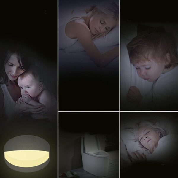 White Noise Sound Machine 20 Sounds Round Sound Maker with Night Light for Kids Adults Sleep - Image 9