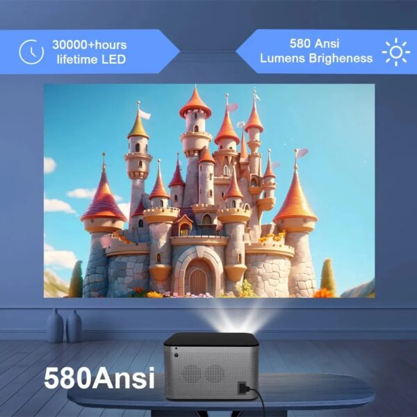 Magcubic HY350 Pro Projector With Touch Panel 580ANSI, Android 11 4K 1080PWifi6 Voice Control Allwinner H713 Electronic Focus BT 5.0 - Image 2