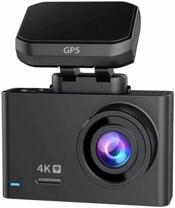 Car DVR Dash Cam 4K UHD 2160P Dashboard Camera Night Vision WDR Built-in GPS Wi-Fi G-Sensor Driving Recorder
